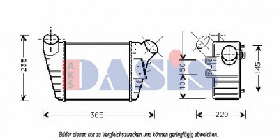 AKS DASIS 047300n -  Интеркулер